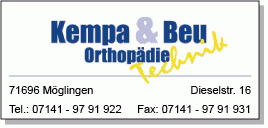 Orthopädie- & Rehatechnik Kempa & Beu