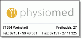 Praxis für Physiotherapie Physiomed