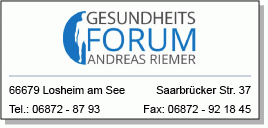 Praxis für Physiotherapie Gesundheitsforum
