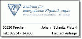 Praxis für Physiotherapie Zentrum f. enegertische Physiotherapie
