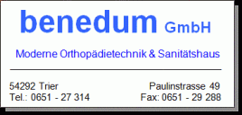 Orthopädietechnik & Sanitätshaus Benedum