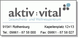 Praxis für Physiotherapie Aktiv & Vital Gesundheitszentrum