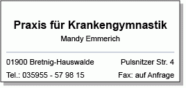 Praxis für Physiotherapie