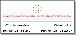 Praxis für Physiotherapie Krankengymnastik & Körperarbeit