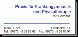 Praxis für Physiotherapie