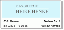 Praxis für Physiotherapie