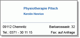 Praxis für Physiotherapie