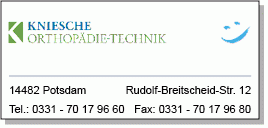 Orthopädie- & Rehatechnik Kniesche Orthopädietechnik