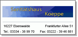 Orthopädie- & Rehatechnik Sanitätshaus Koeppe