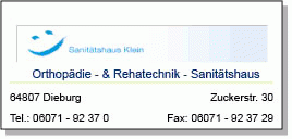 Orthopädie- & Rehatechnik Sanitätshaus Klein