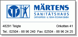 Orthopädie- & Rehatechnik Märtens Orthopädietechnik