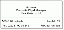 Privat Praxis für Physiotherapie