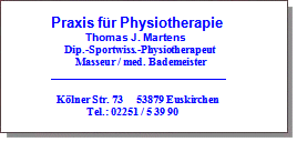 Praxis für Physiotherapie