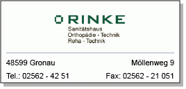 Orthopädie- & Rehatechnik Sanitätshaus Rinke
