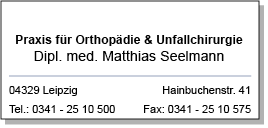Praxis für Orthopädie