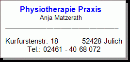 Praxis für Physiotherapie