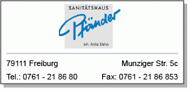 Orthopädie- & Rehatechnik Sanitätshaus Pfänder