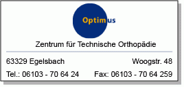 Orthopädie- & Rehatechnik Optimus Orthopädietechnik
